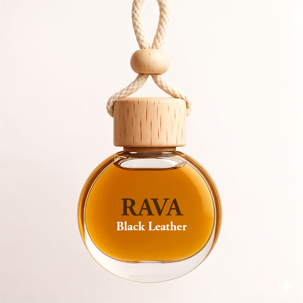 RAVA Black Leather