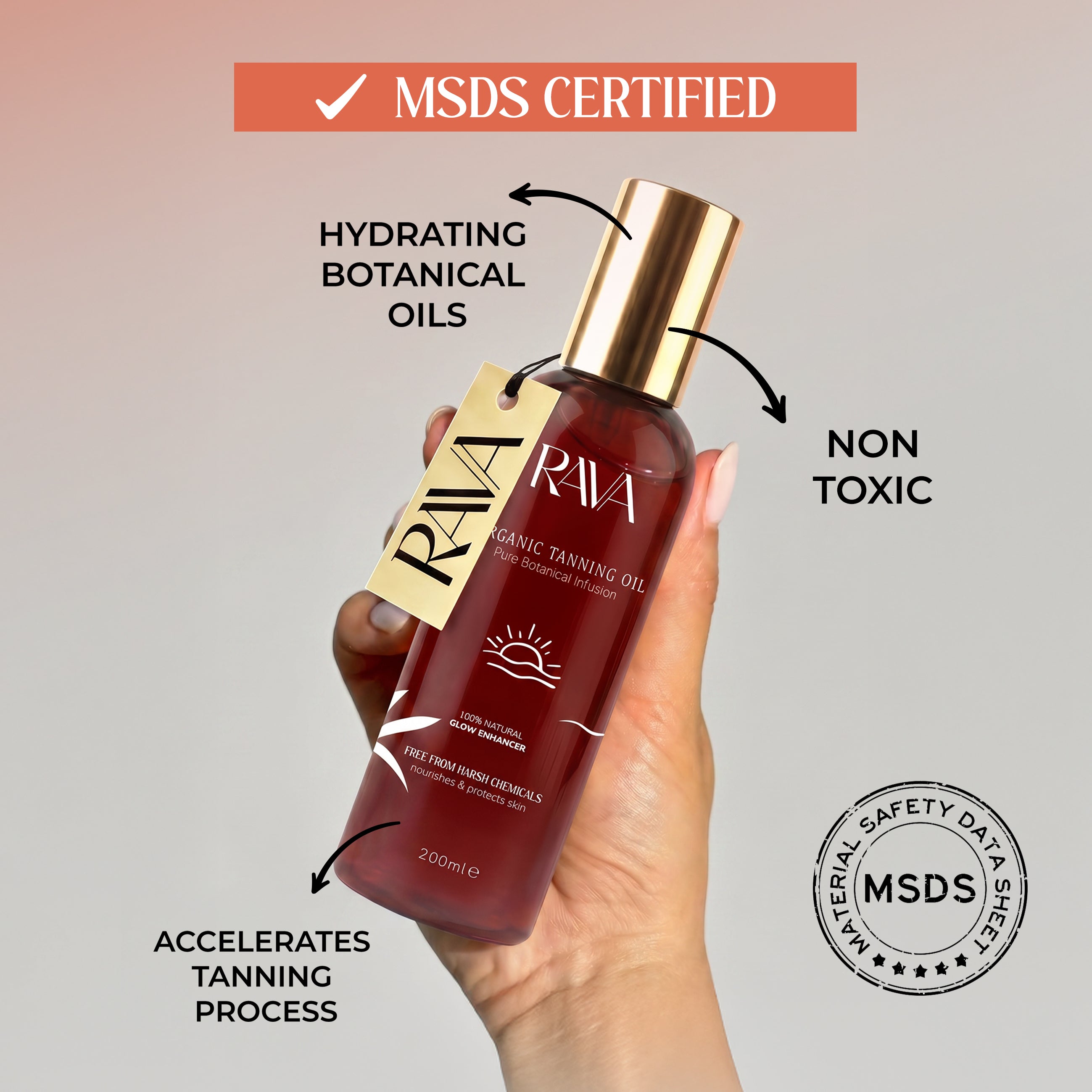 ニュースキン  RAUボディオイル Azzaro The Most Wanted Tanning Oil