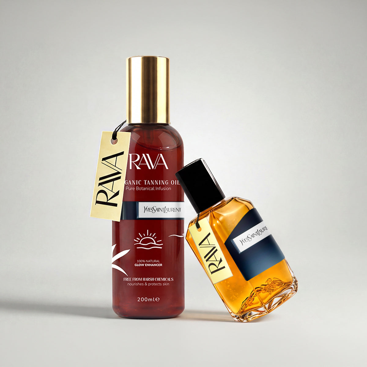 Black Opium Yves Saint Laurent - Tanning Oil & Perfume Bundle